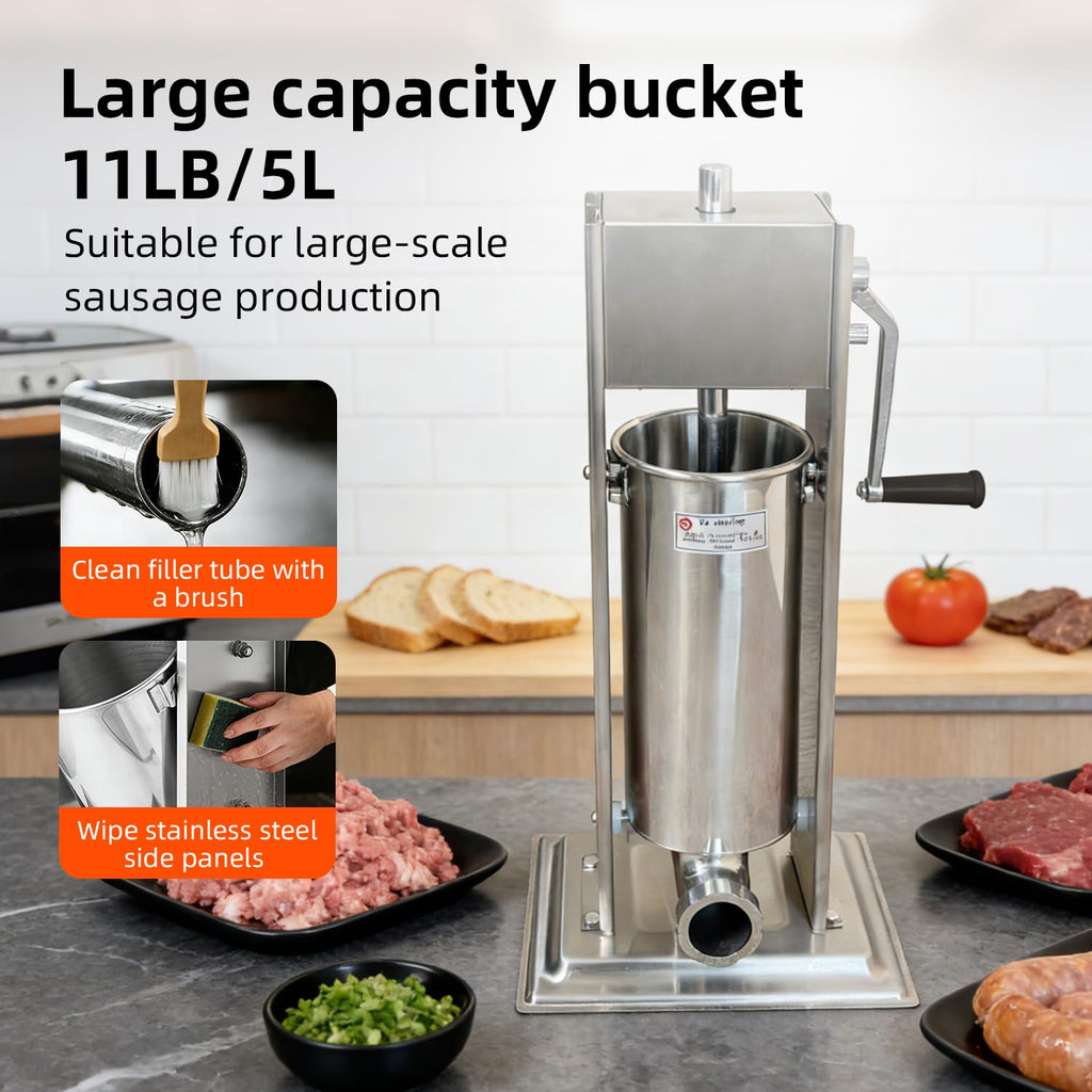 11LBS/5L Vertical Sausage Stuffer P13945