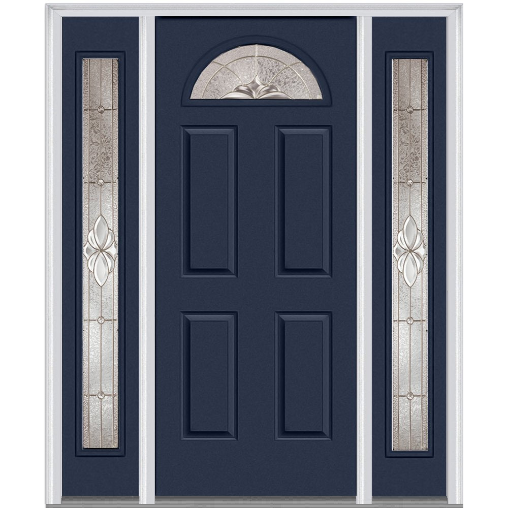 Steel Left Hand In-Swing Exterior Prehung Door 64 inch x 80 inch C3498