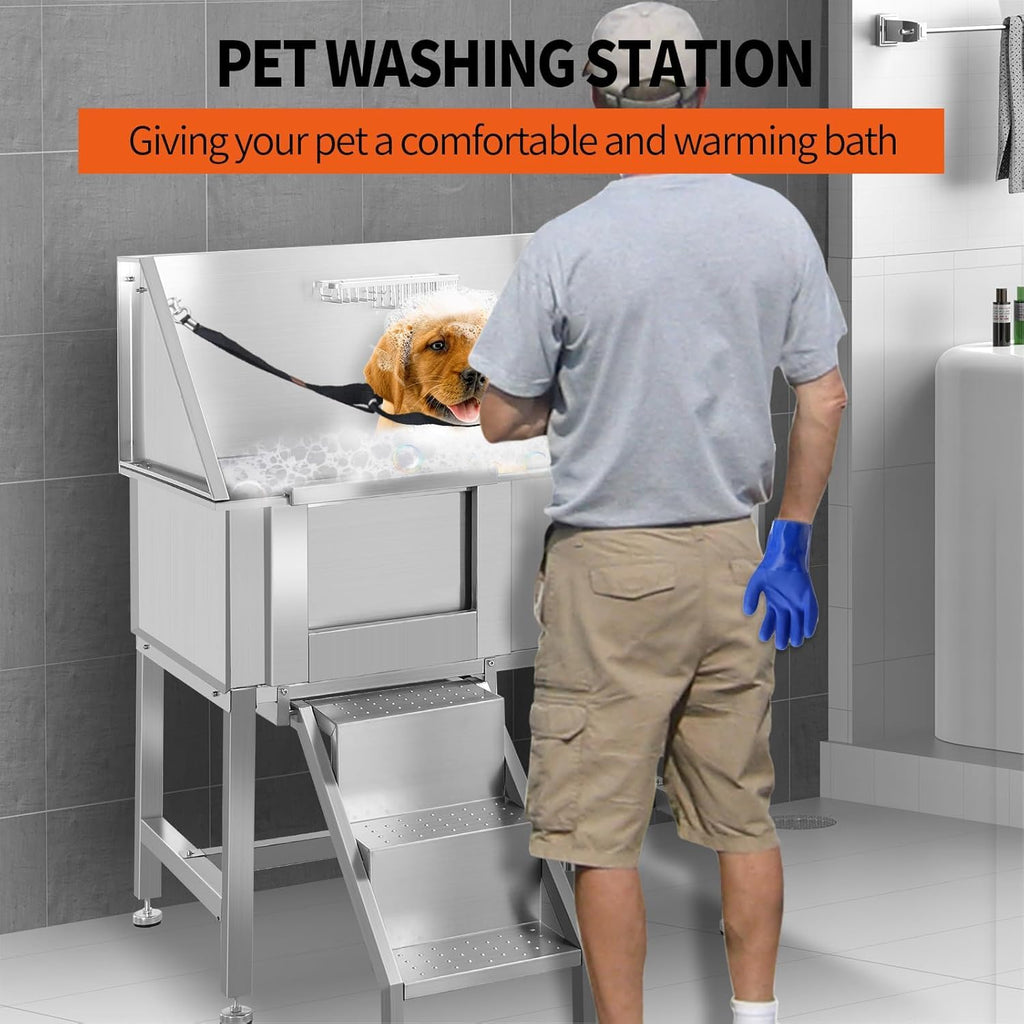 Stainless Steel Dog Grooming Station Q750895