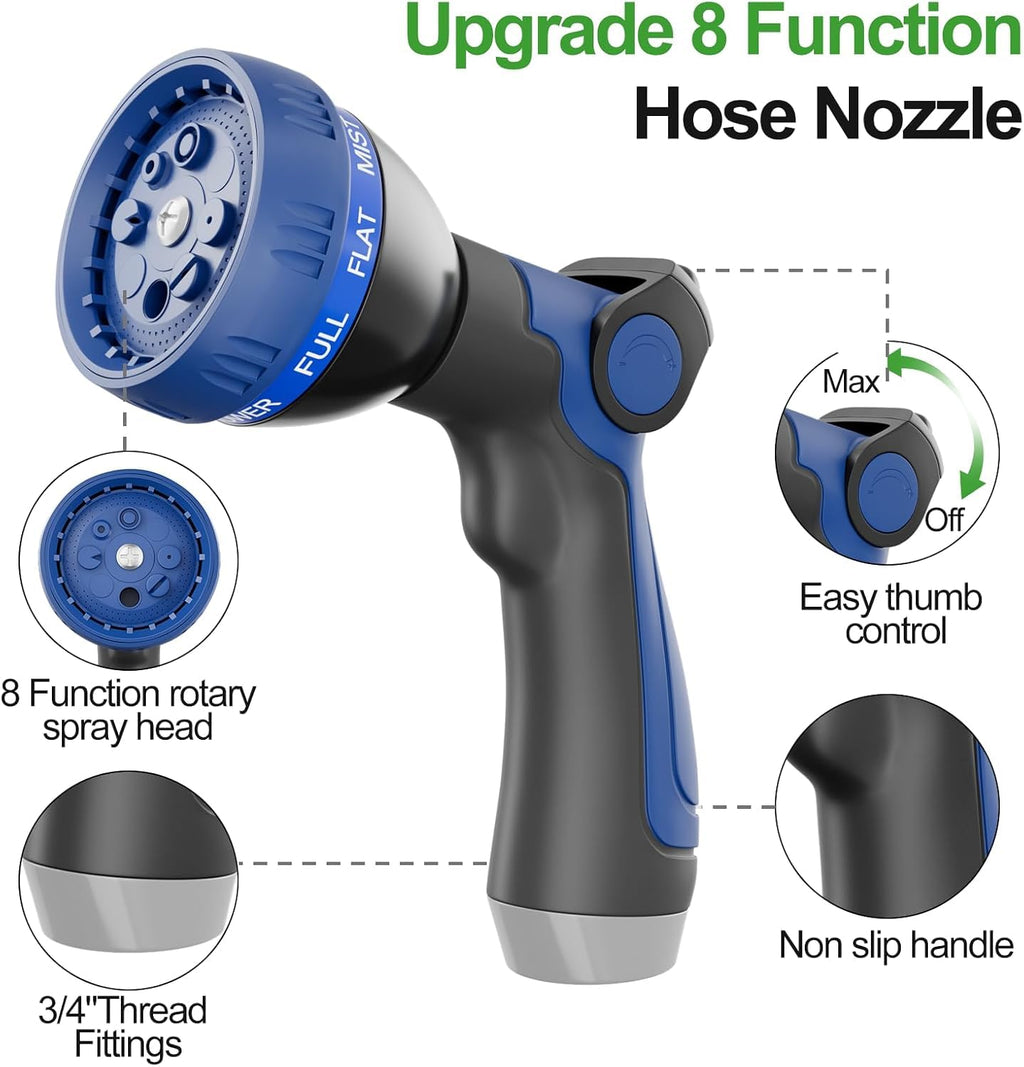 1/2"x 100FT 304 Stainless Steel Metal Hose with Blue Nozzle A804507
