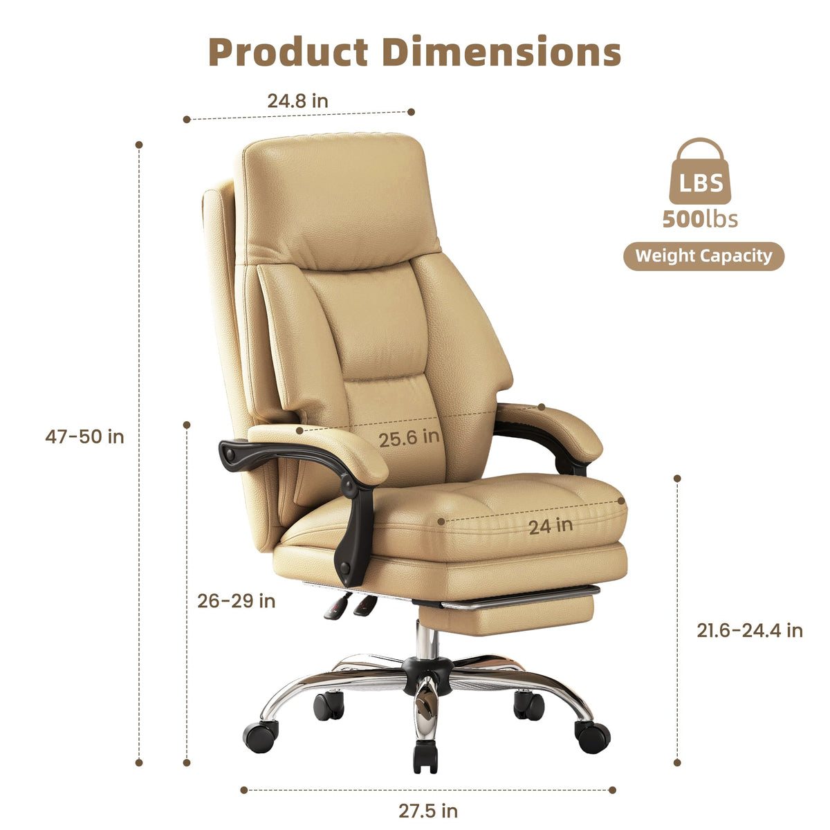 High Back Computer Chair with Soft Cushion J6751