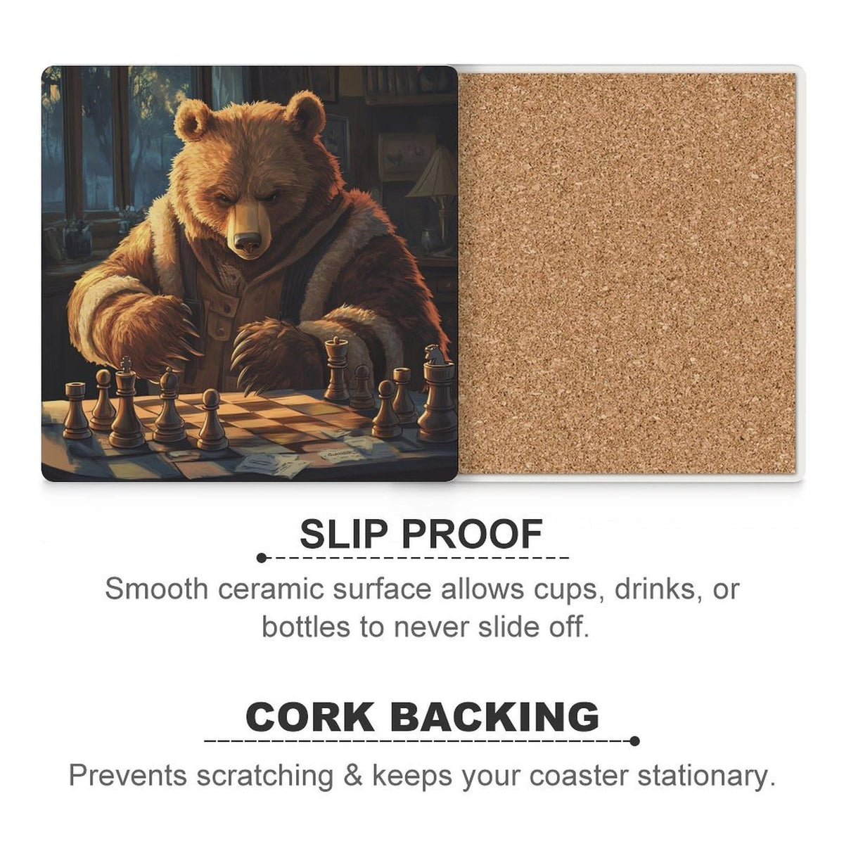 Ceramic Coasters Set W84548