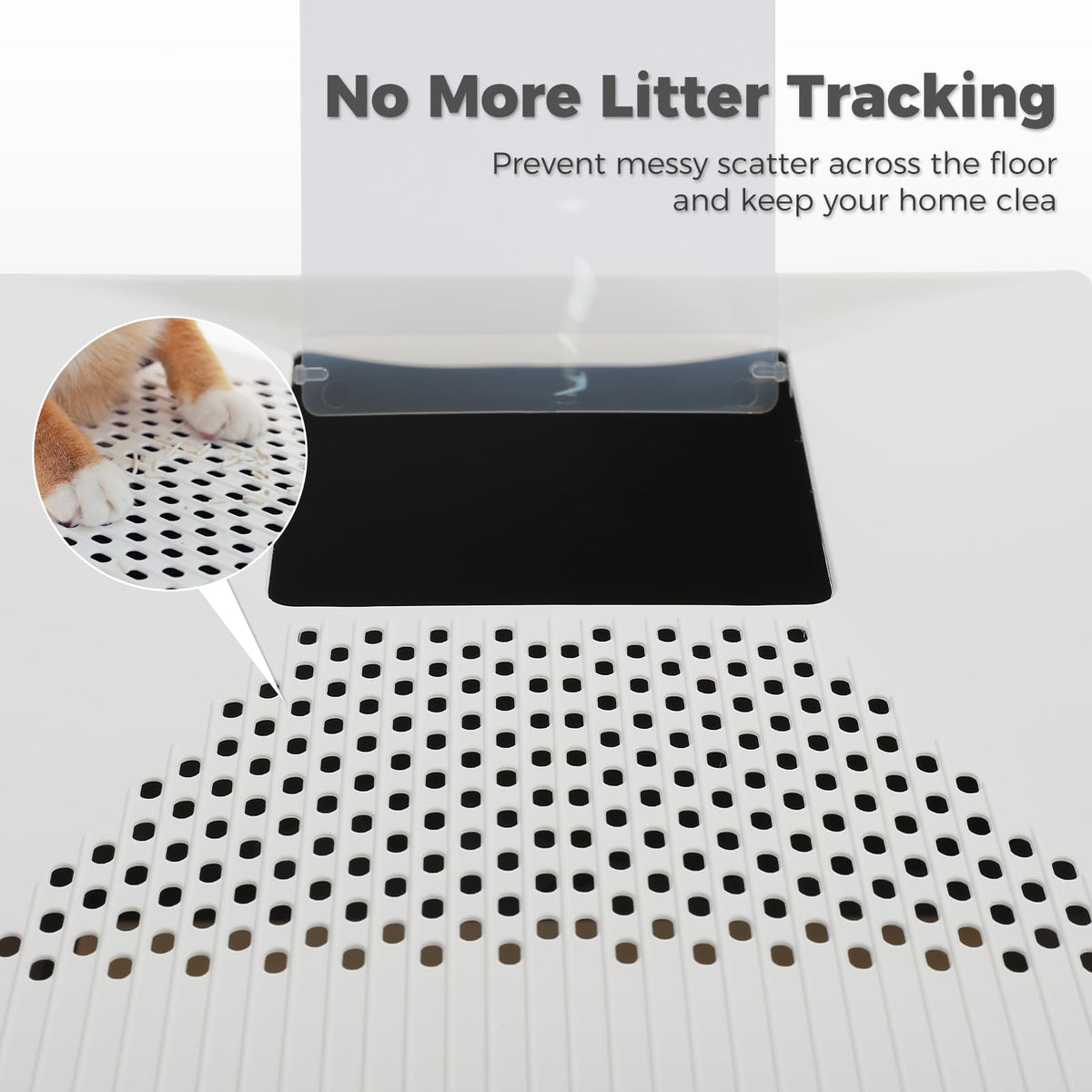 Large Enclosed Drawer Cat Litter Box with Dual Entry Z166