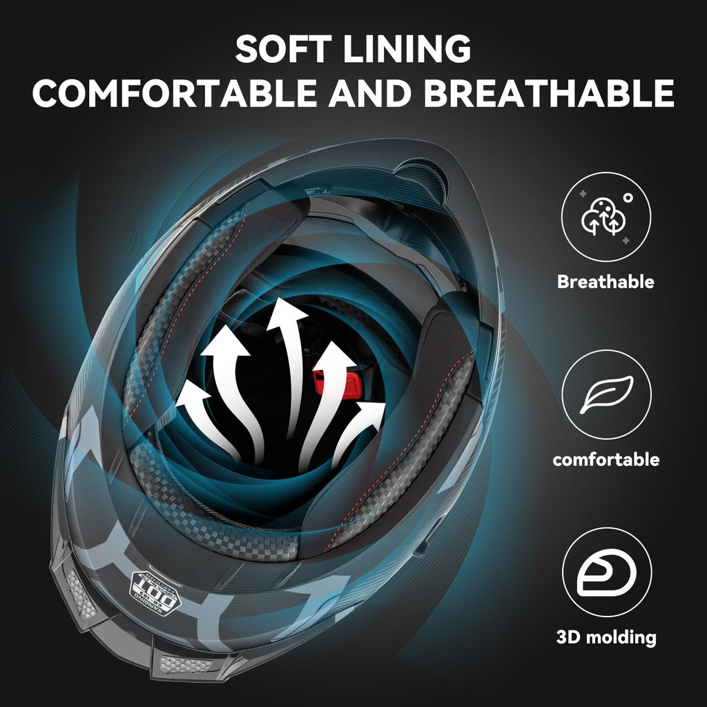 DOT Approved Modular Flip Up Motorcycle Helmet N163