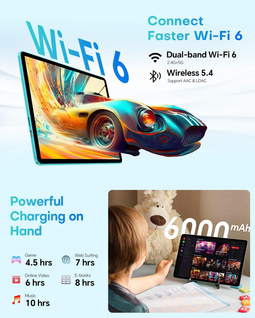 10.1" Android 2-in-1 Tablet Bundle with Keyboard Mouse Case H1207