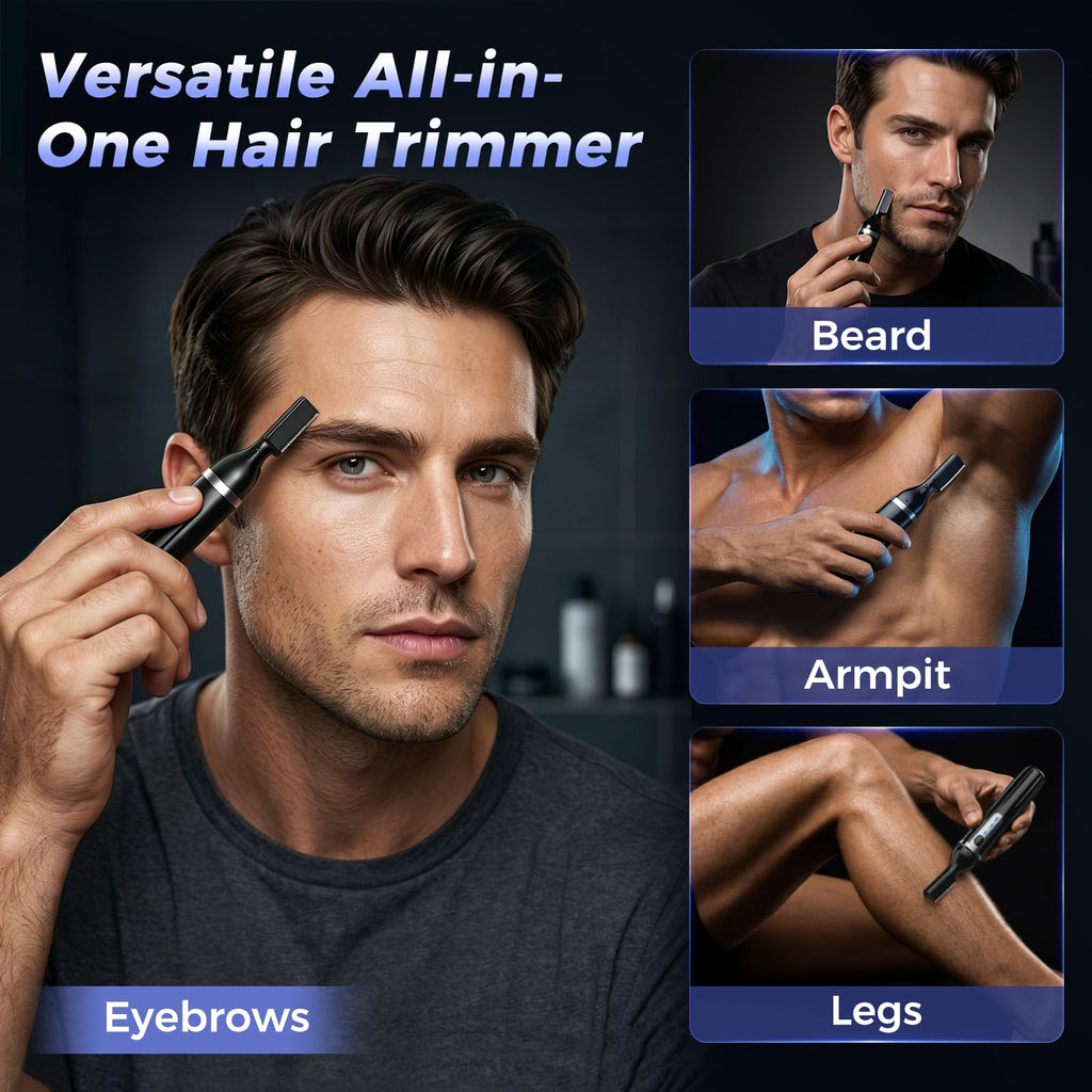 Electric Rechargeable Eyebrow Trimmer with Rinseable Blade Y925457