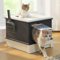 Large Enclosed Drawer Cat Litter Box with Dual Entry Z166