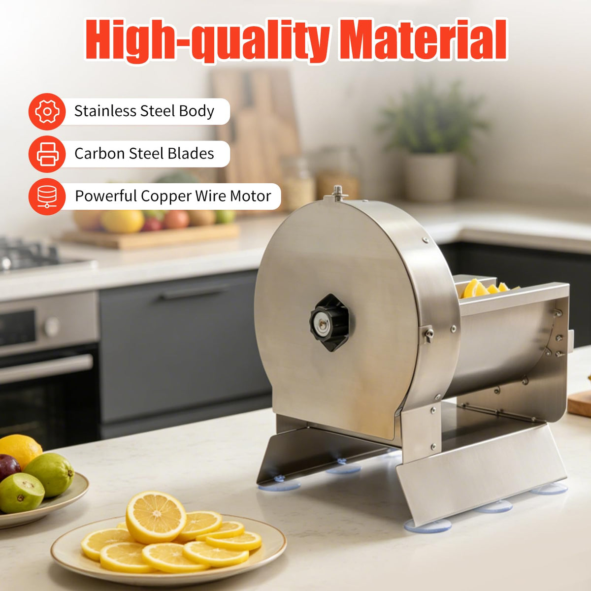 Electric Vegetable Slicer 2 IN 1 0-12mm Thickness Adjustable U360039