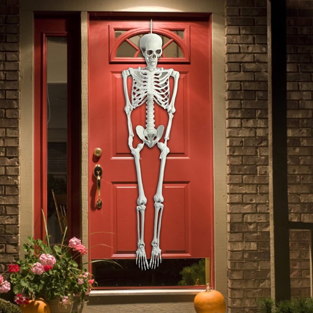 Halloween Skeleton Decoration 65inch Plastic Life Size Q7924