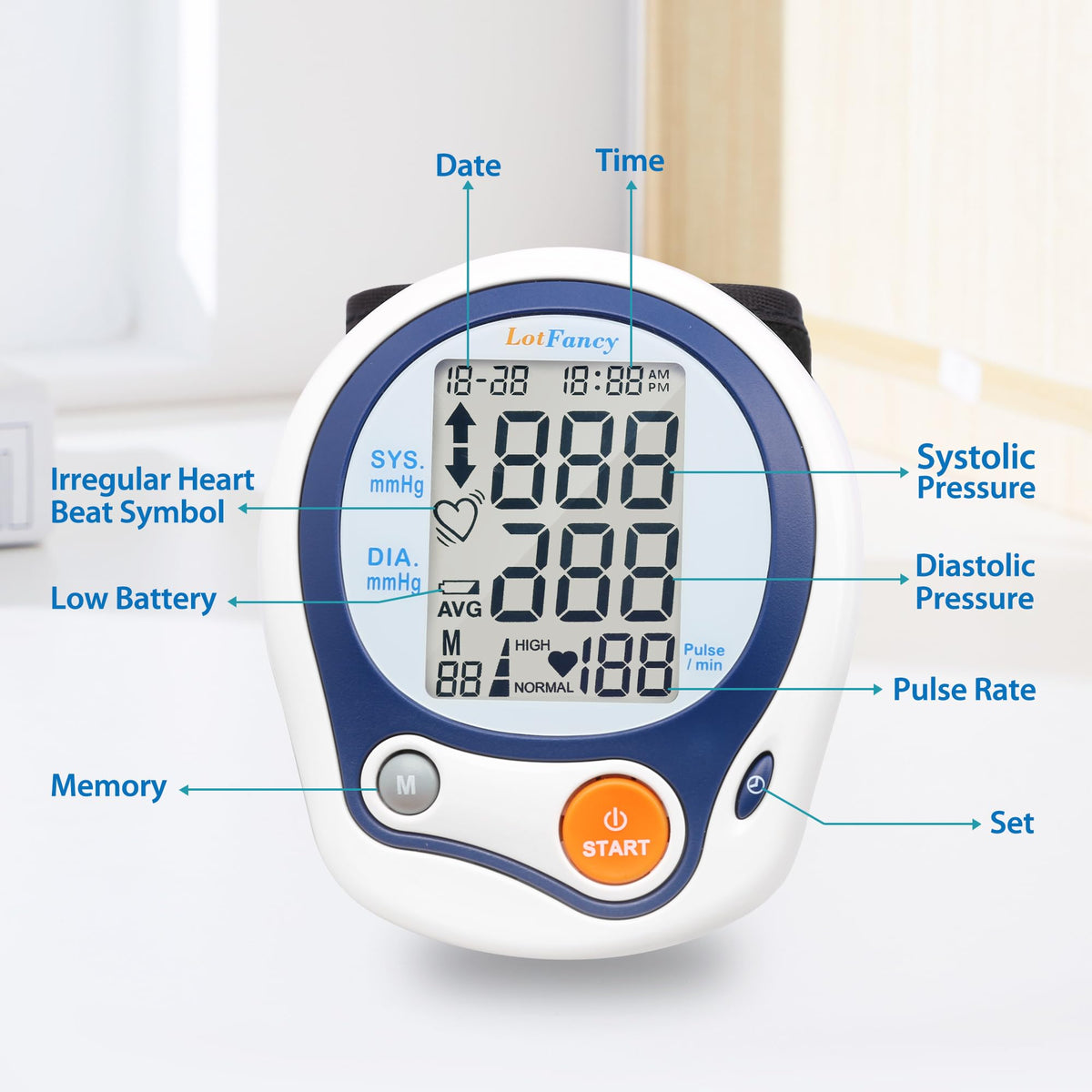 Kids Wrist Blood Pressure Monitor with Carrying Case J90081
