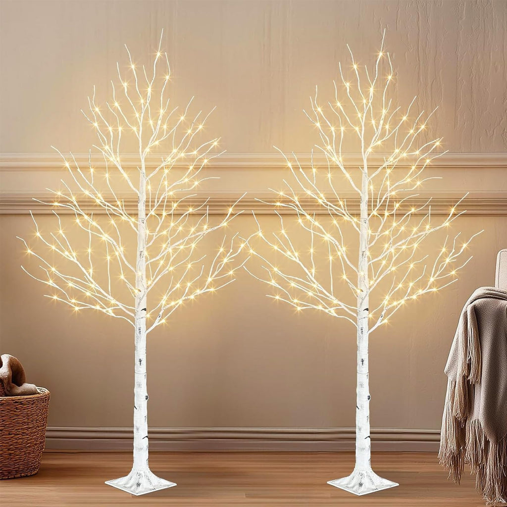 6ft Lighted Birch Tree E531