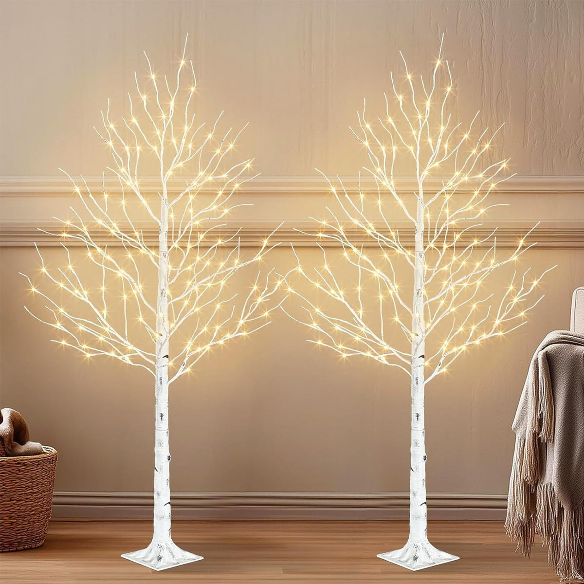 6ft Lighted Birch Tree E531
