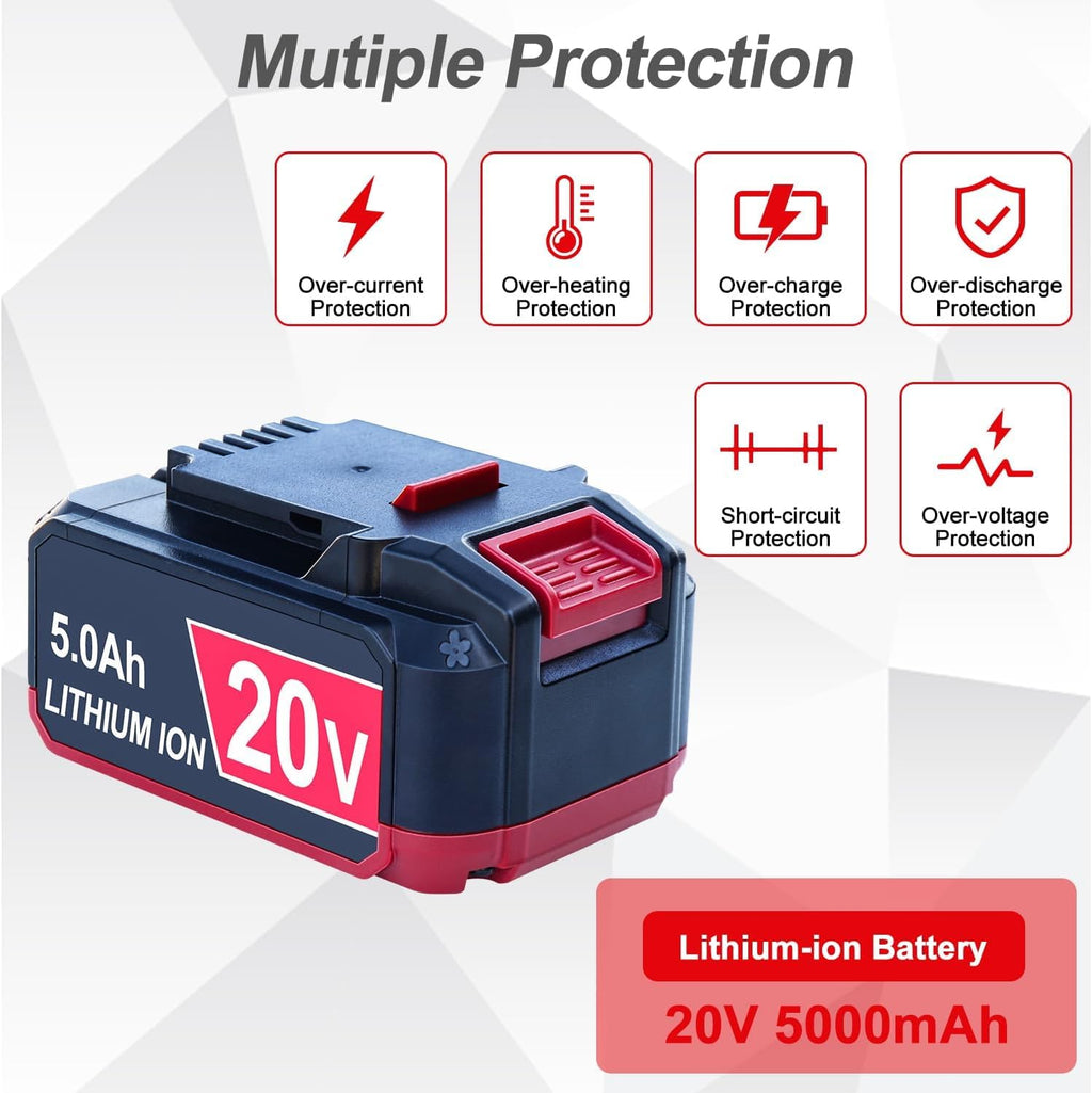 2 Pack Replacement 20V Battery 5Ah S590430