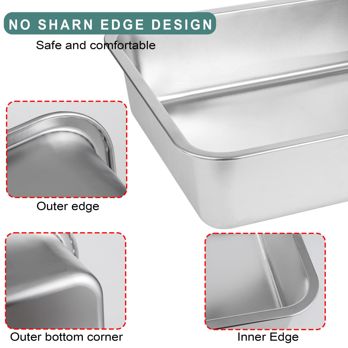 Large Stainless Steel Cat Litter Box A3168
