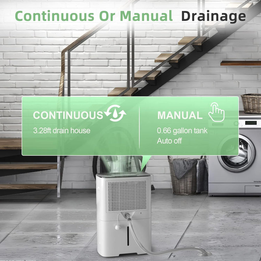 50 Pint Dehumidifier with Drain Hose & Auto Humidity Control H63459