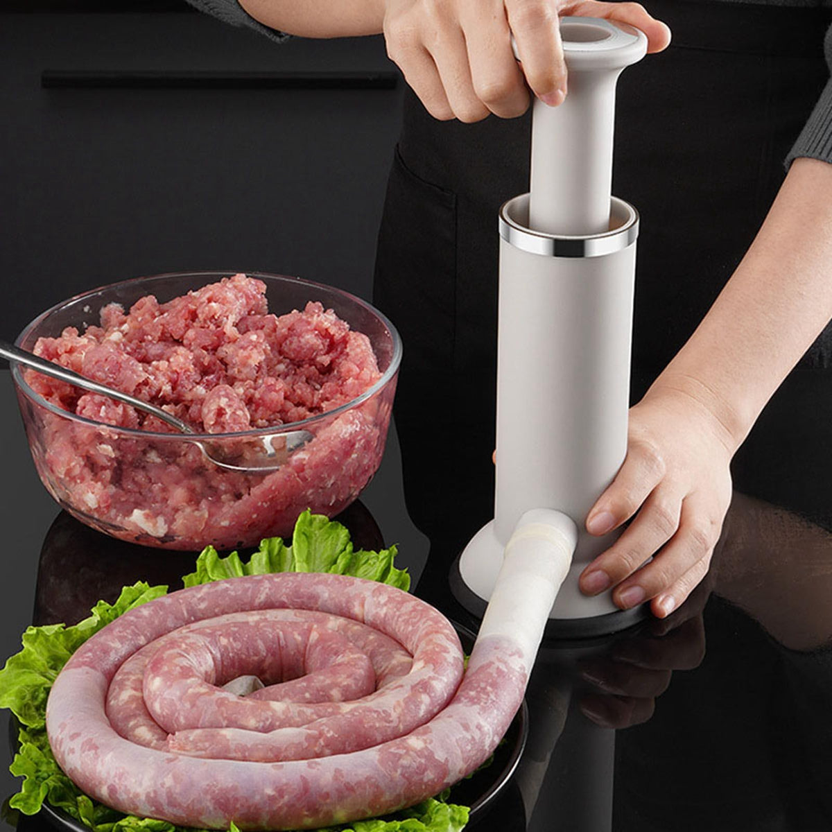 304 Stainless Steel Vertical Manual Sausage Stuffer V863076
