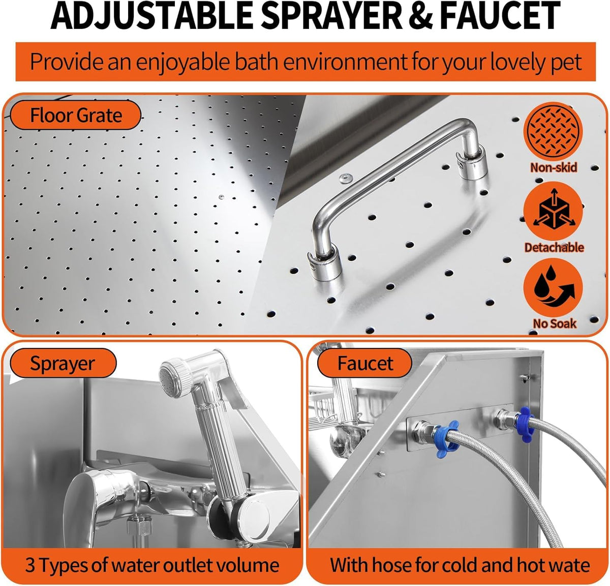 Stainless Steel Dog Grooming Station Q750895