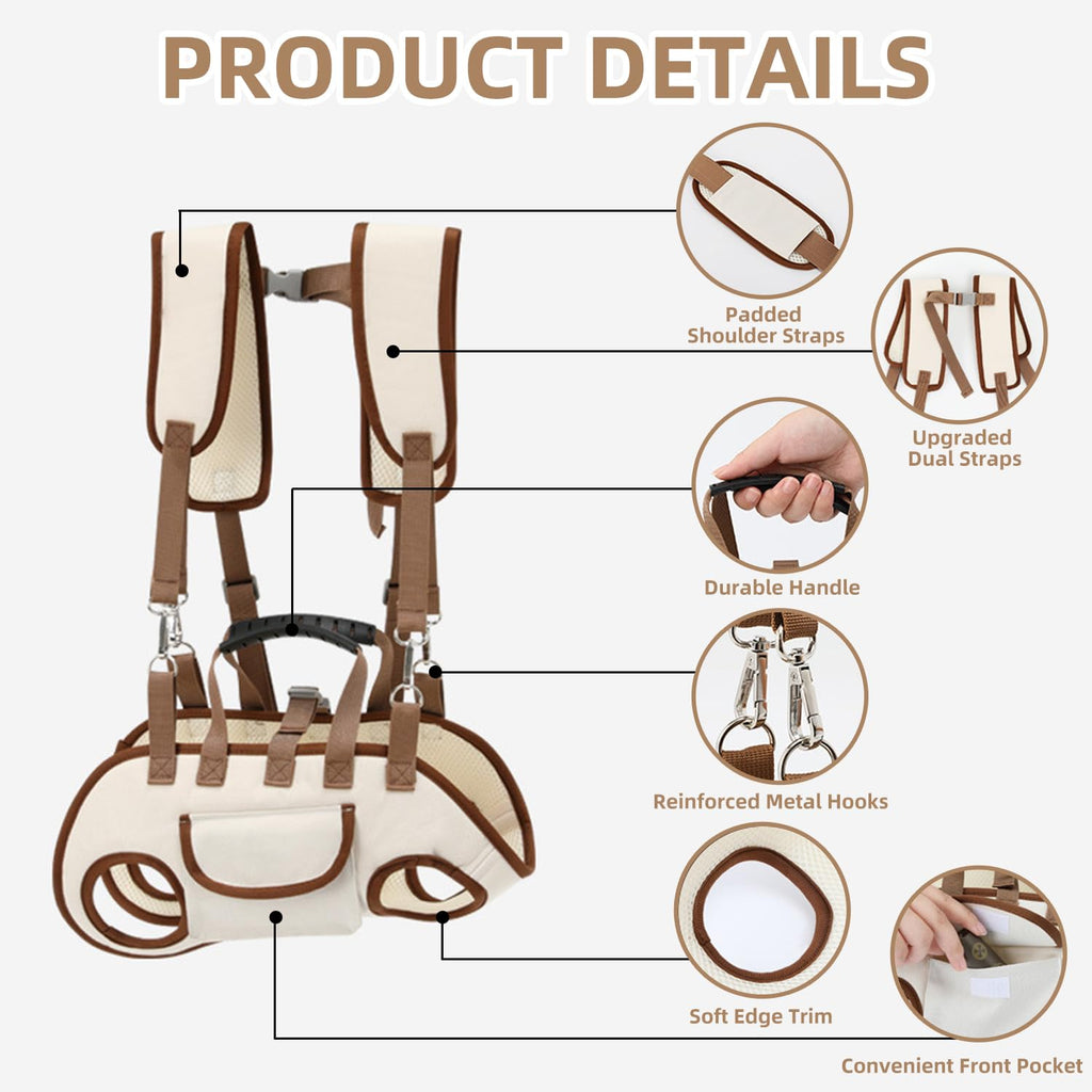 Breathable Detachable Dog Carrier Backpack with Adjustable Straps Z6974
