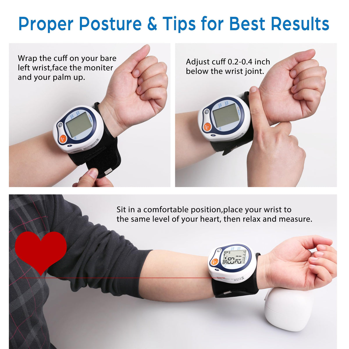 Kids Wrist Blood Pressure Monitor with Carrying Case J90081