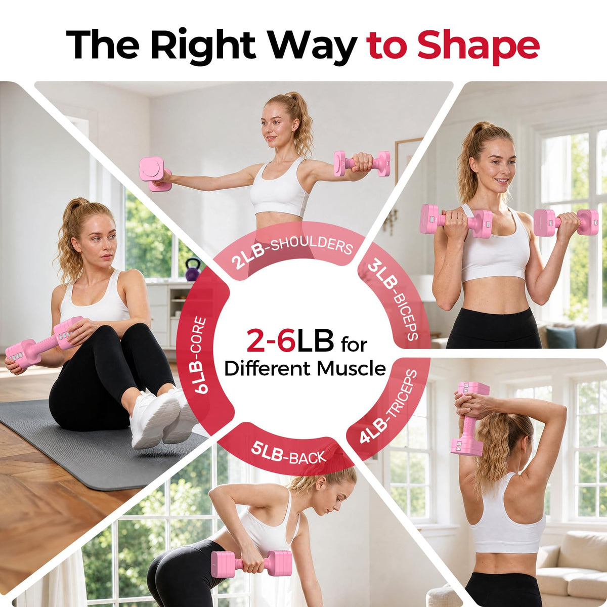 5-in-1 Adjustable Dumbbell Set X975690