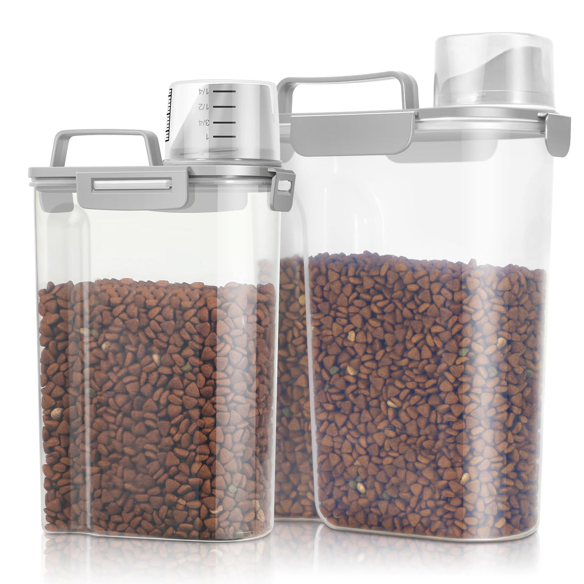 2 Pack Airtight Pet Food Storage Containers with Spout V159