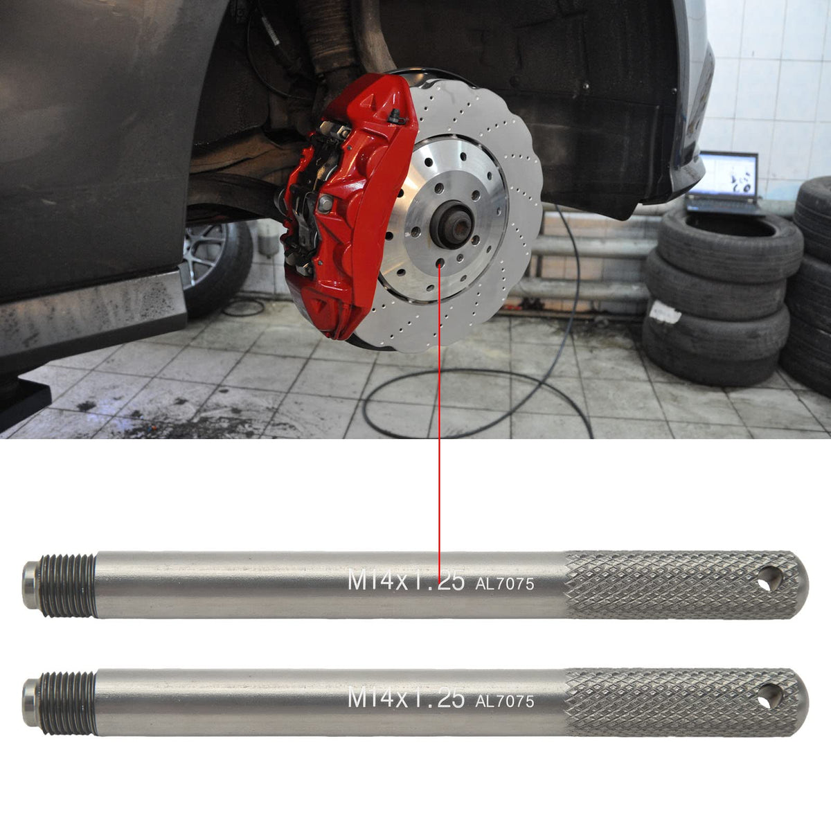 2Pcs Aluminum Alloy Wheel Alignment Pin Set M14*1.25 V464047