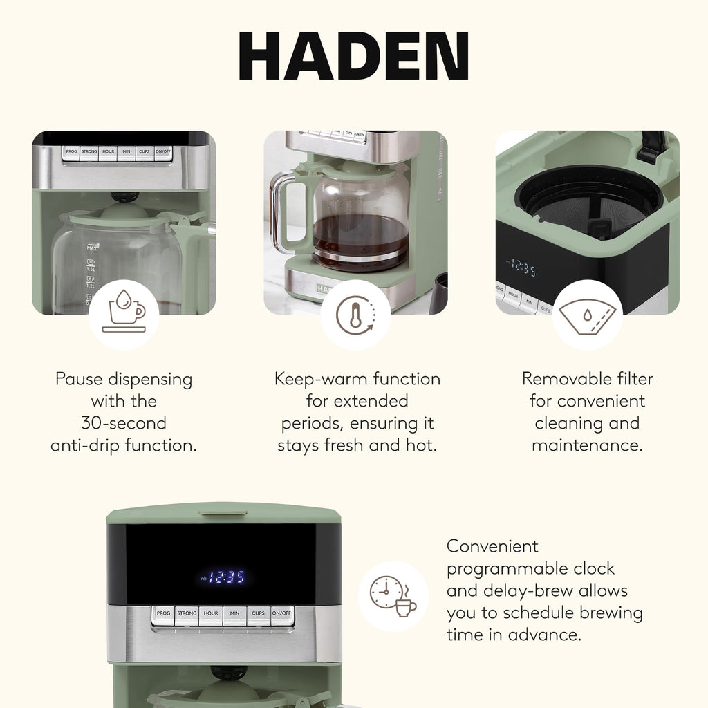 12 Cup Programmable Drip Coffee Maker P6247