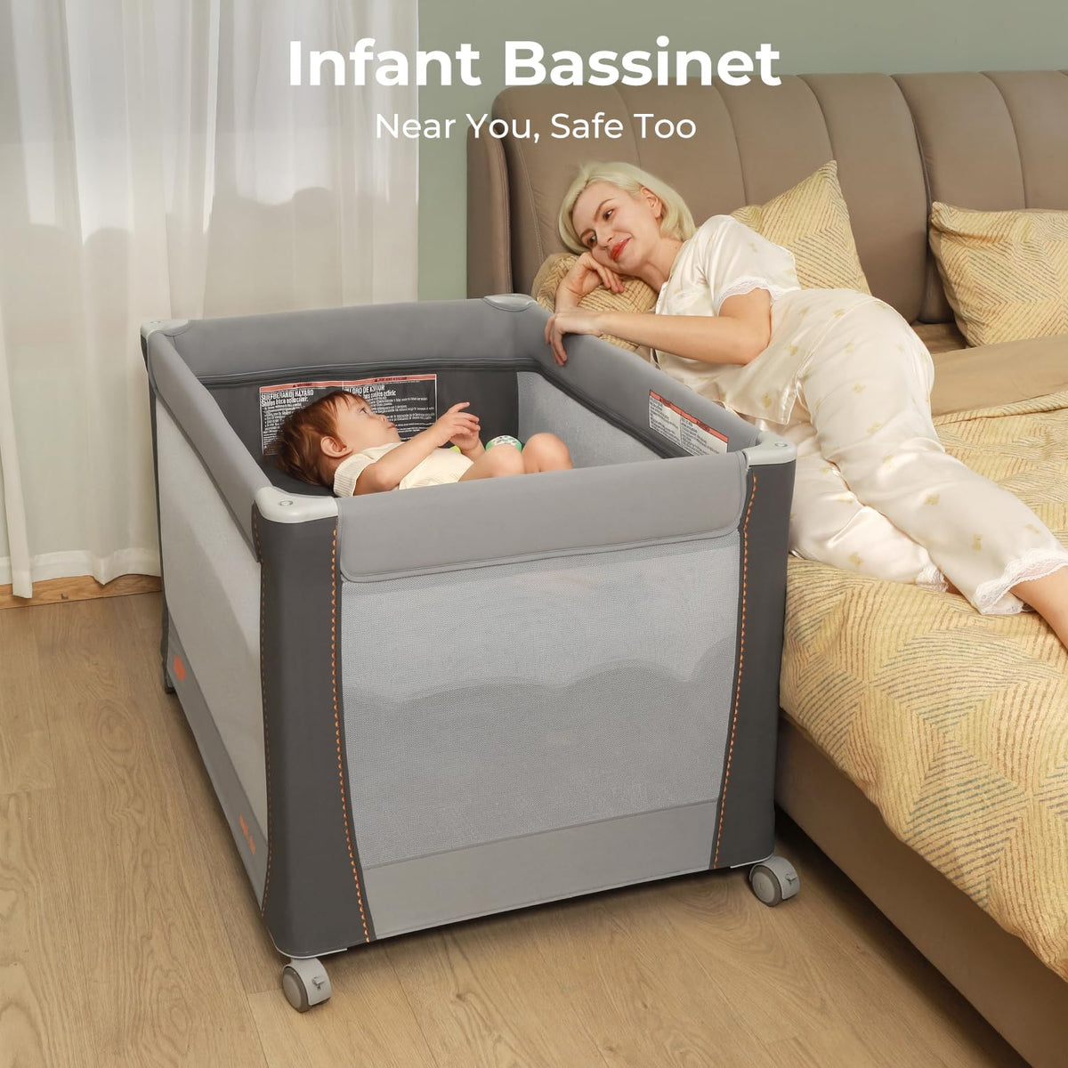 3-in-1 Pack and Play with Bassinet & Changing Table E509