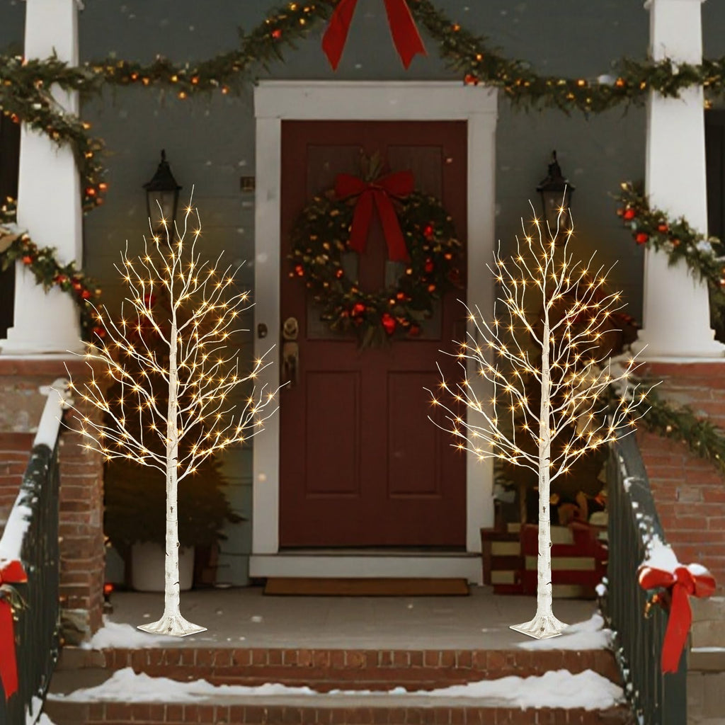 6ft Lighted Birch Tree E531