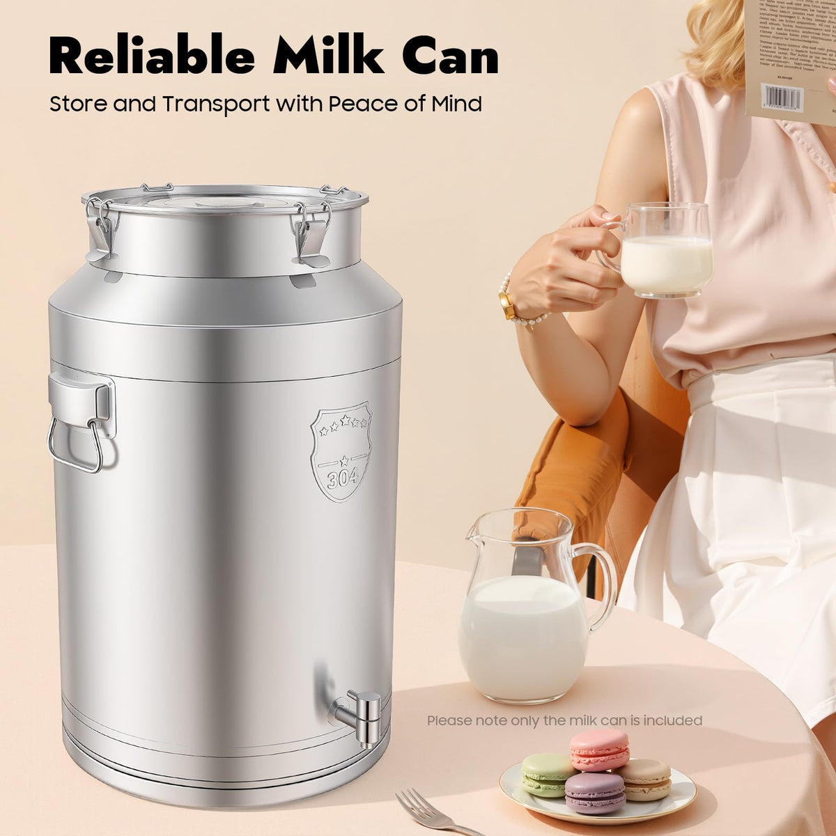 304 Stainless Steel 76L Sealed Bucket with Faucet B6623
