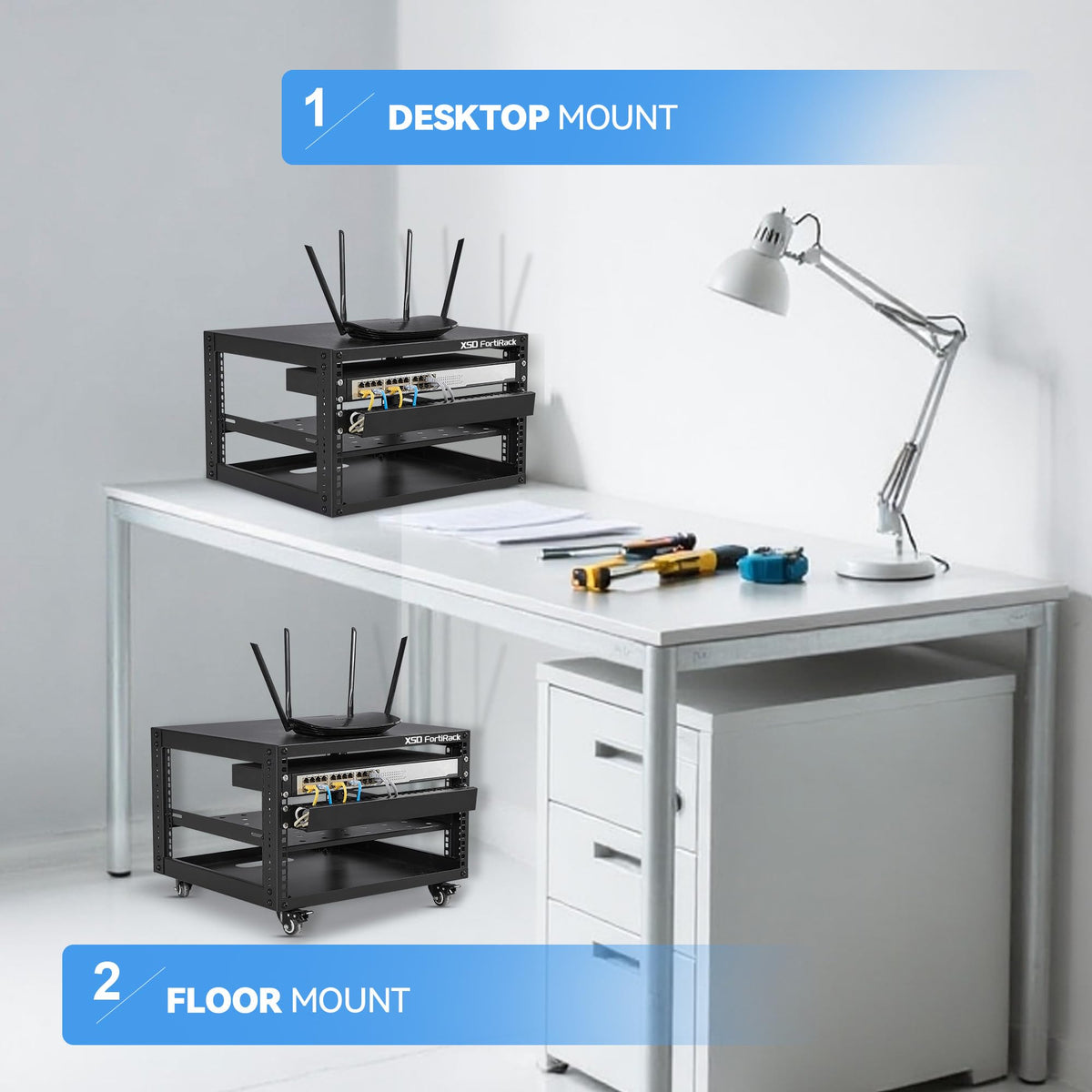 6U Open Frame Rack W64622