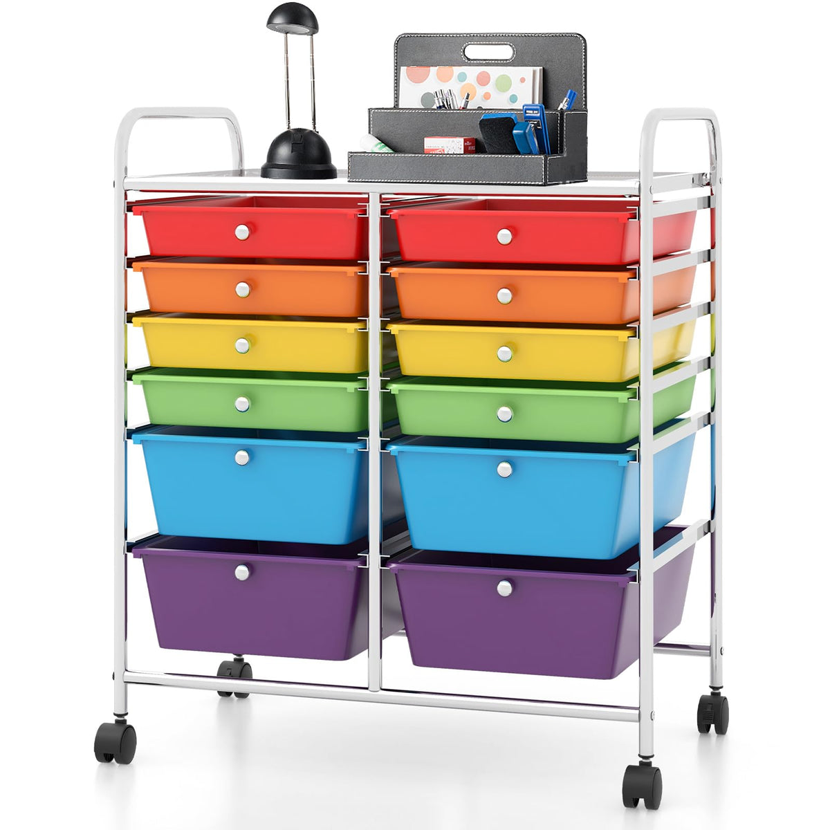 12 Drawer Rolling Storage Cart S247