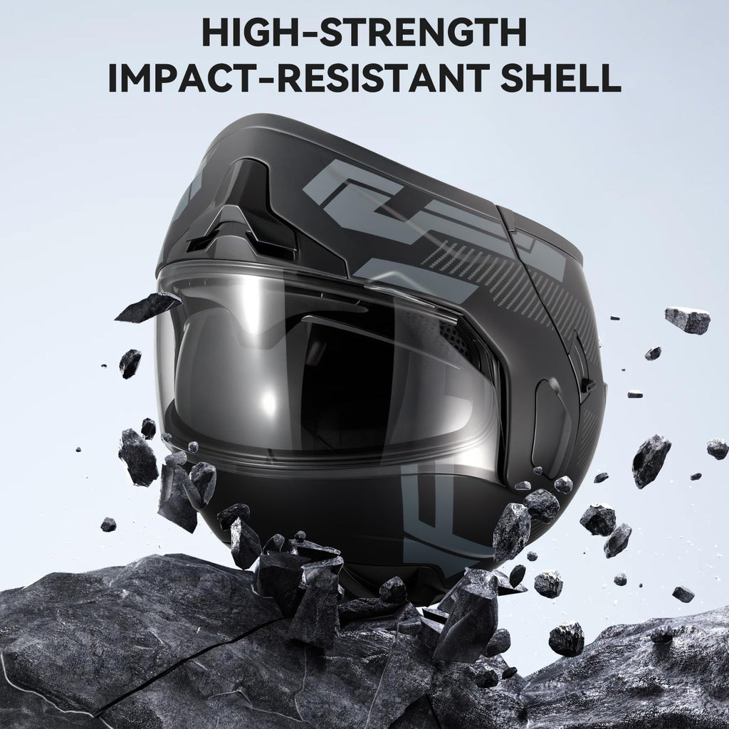 DOT Approved Modular Flip Up Motorcycle Helmet N163