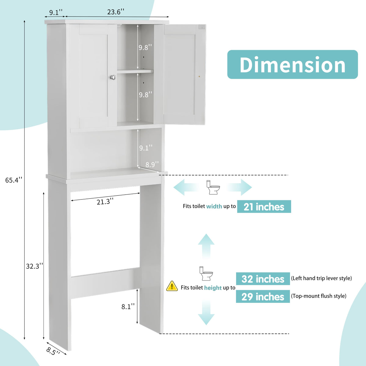 Over the Toilet Storage Cabinet S737085