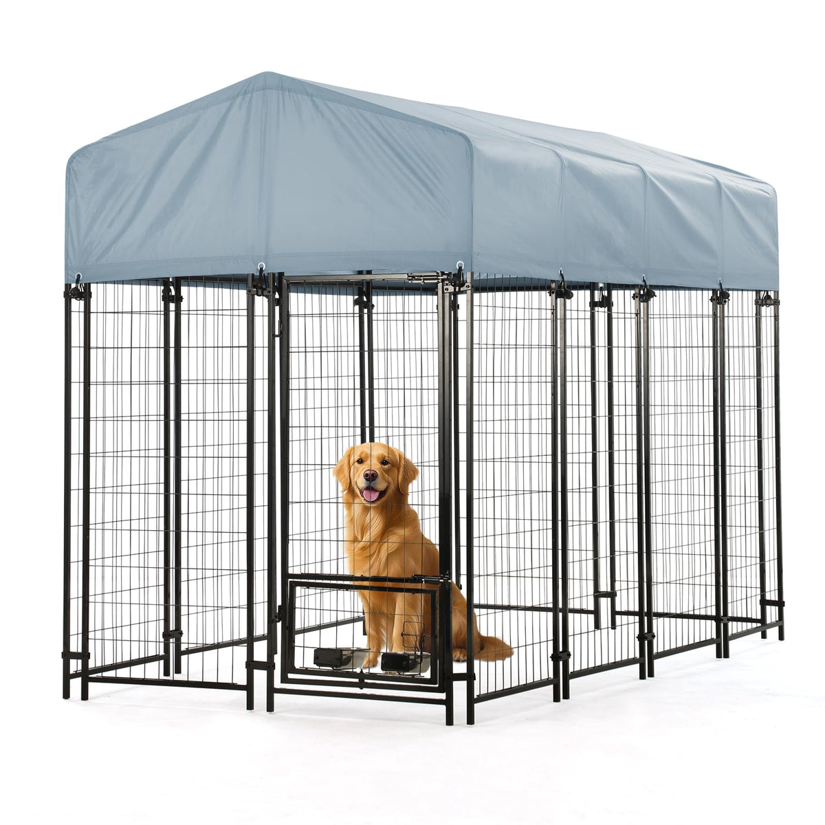 8'x4'x6' Outdoor Dog Kennel with Roof Z7204