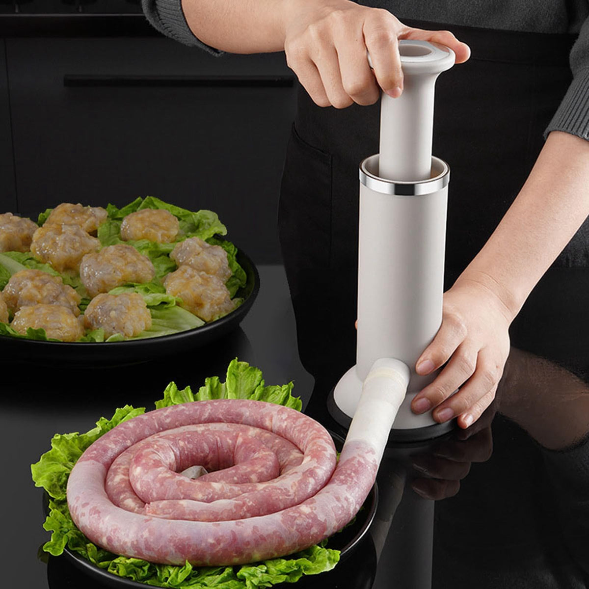 304 Stainless Steel Vertical Manual Sausage Stuffer V863076