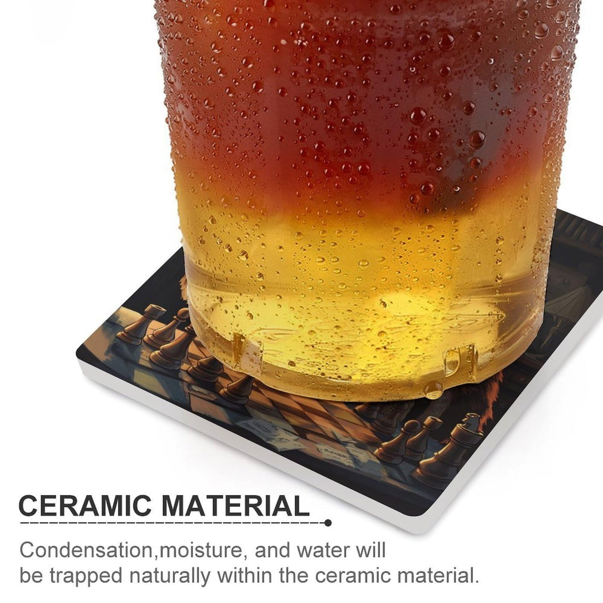 Ceramic Coasters Set W84548
