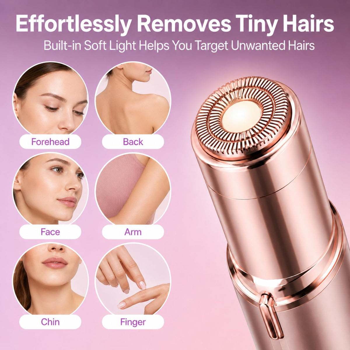 Facial Hair Remover Mini Portable Electric Razor Shaver A47064