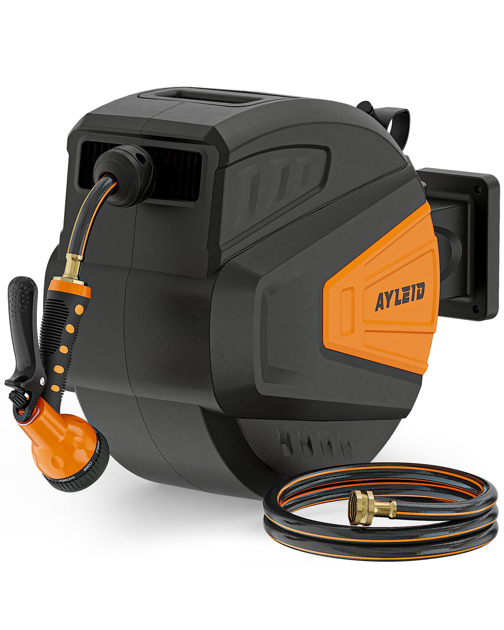 1/2"x100ft Retractable Wall Mount Garden Hose Reel K8994