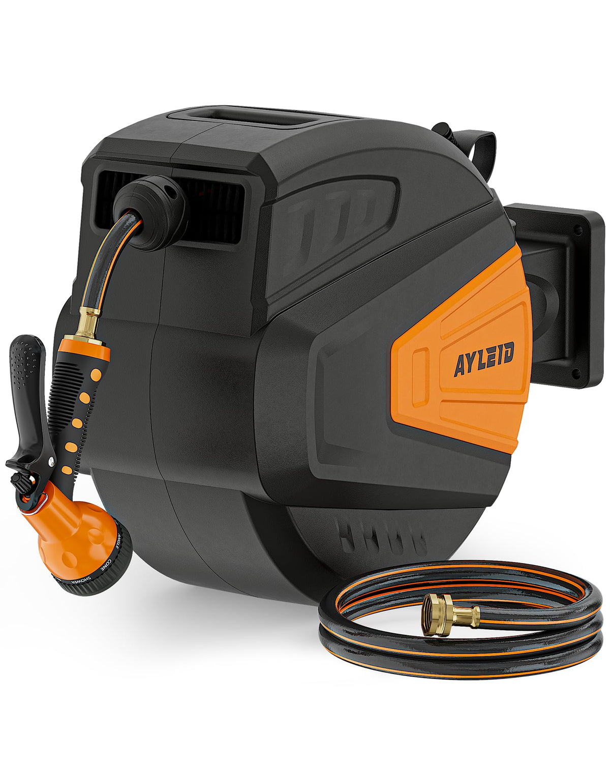 1/2"x100ft Retractable Wall Mount Garden Hose Reel K8994