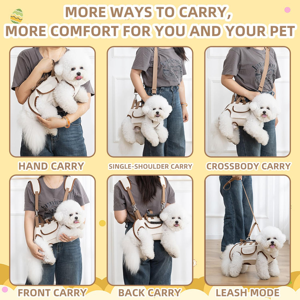Breathable Detachable Dog Carrier Backpack with Adjustable Straps Z6974