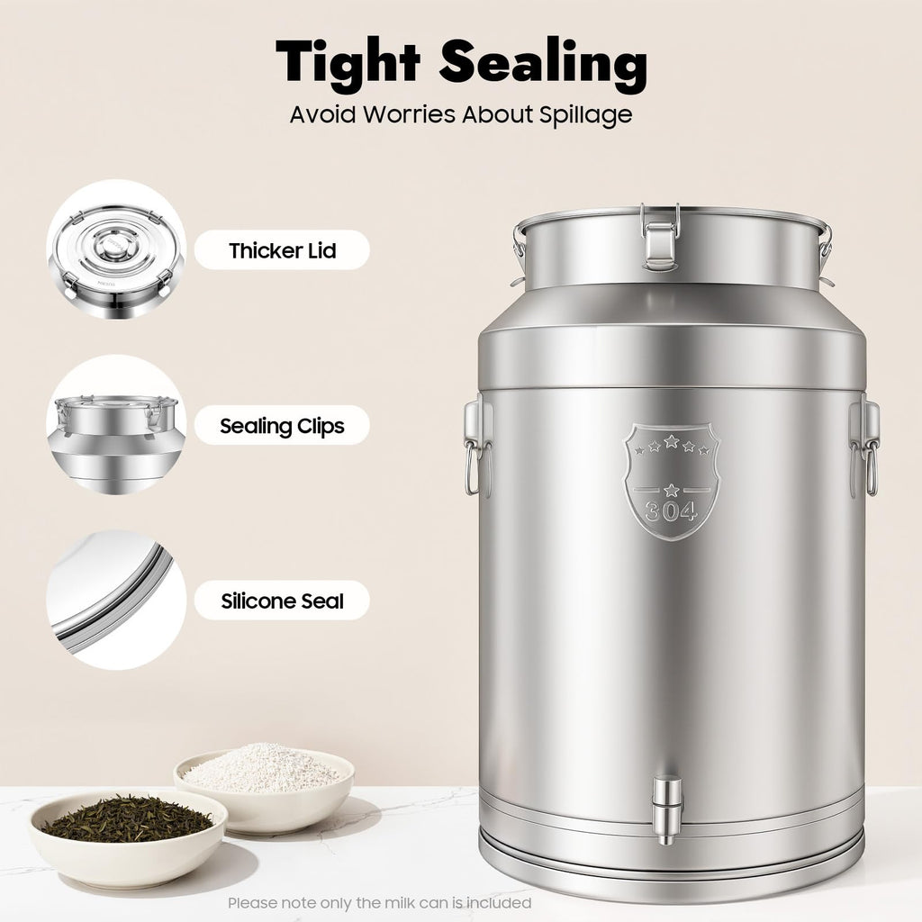 304 Stainless Steel 76L Sealed Bucket with Faucet B6623