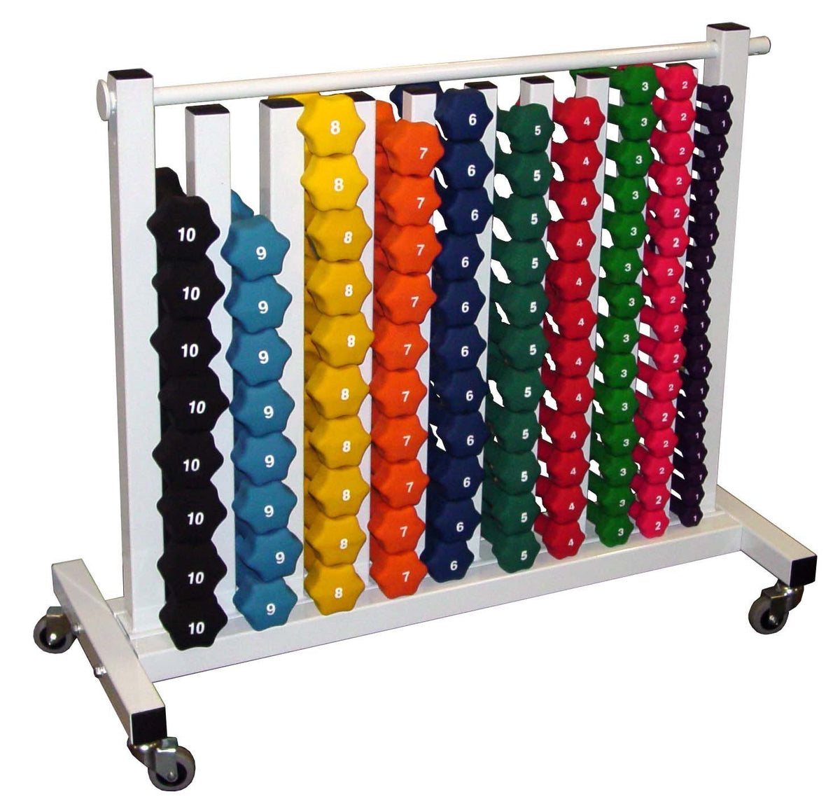 Neoprene Dumbbell Set with Rack N733