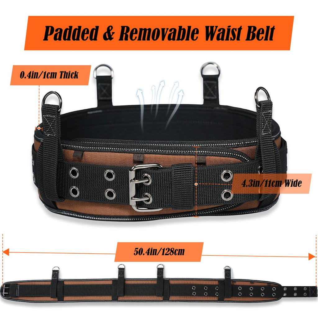 39-Pocket Heavy-Duty Tool Belt With Suspenders Q18831