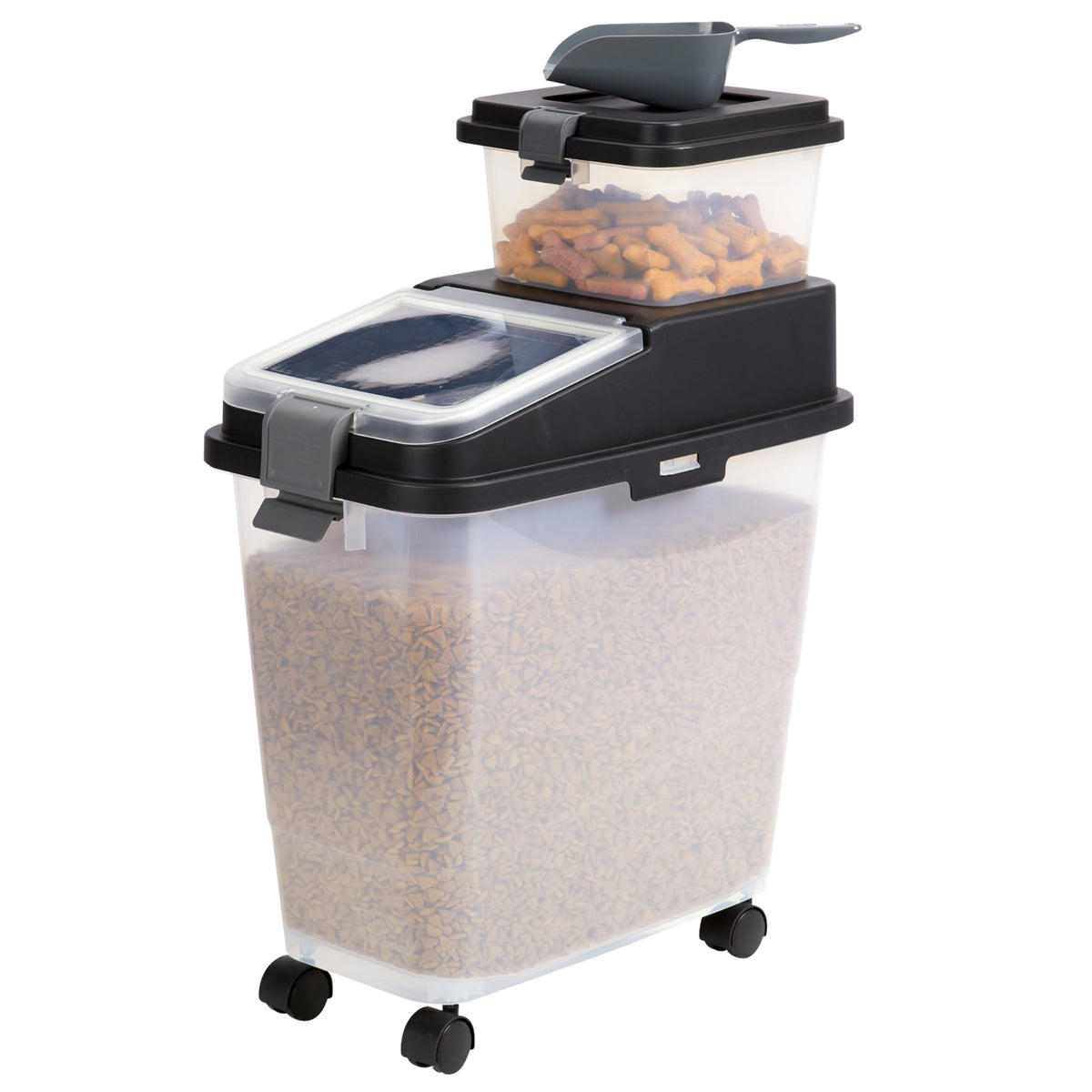 Airtight Dog Food Storage Container with Treat Container and Scoop N547