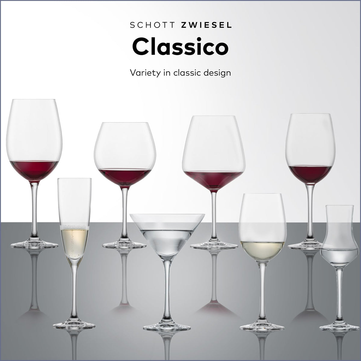 Martini Glass Set of 6 Dishwasher-Safe Tritan Crystal 8.5 Ounce O509