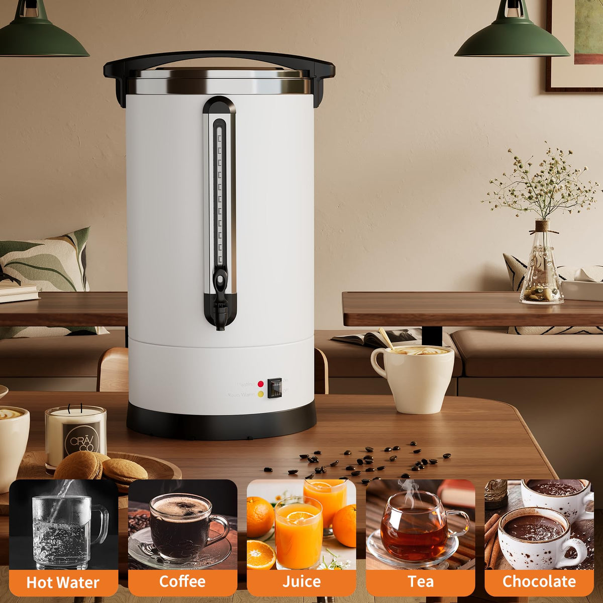 12L Stainless Steel Coffee Urn I8418