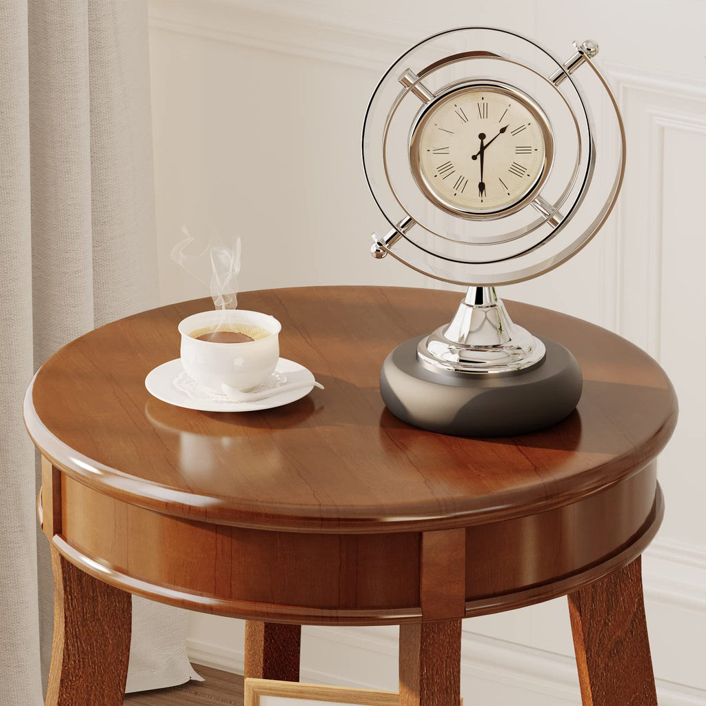 Round Accent Table with Storage Shelf L7161