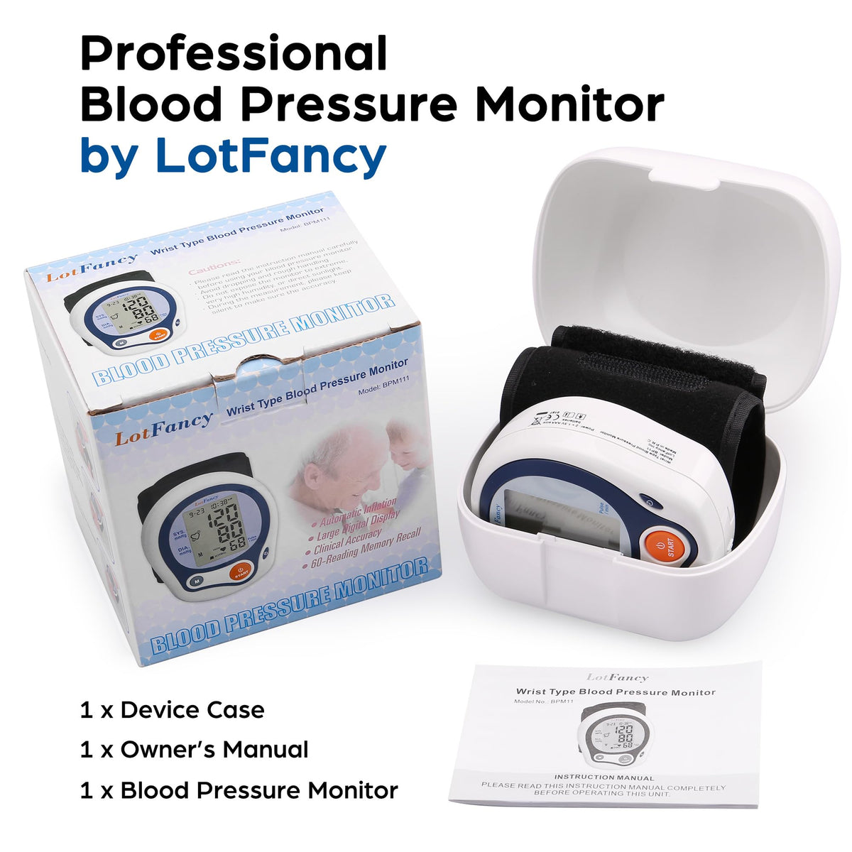 Kids Wrist Blood Pressure Monitor with Carrying Case J90081