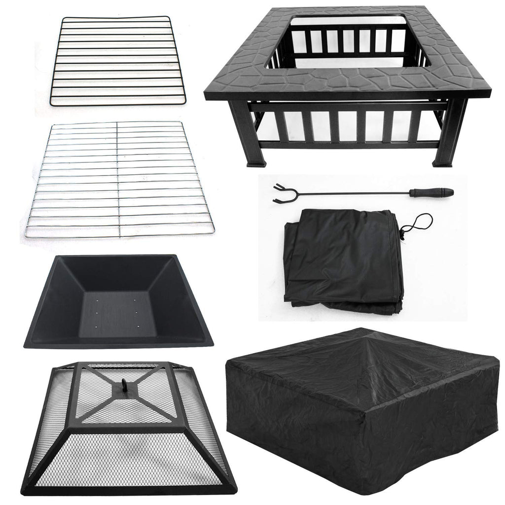 32 inch Outdoor Fire Pit with Grill O970